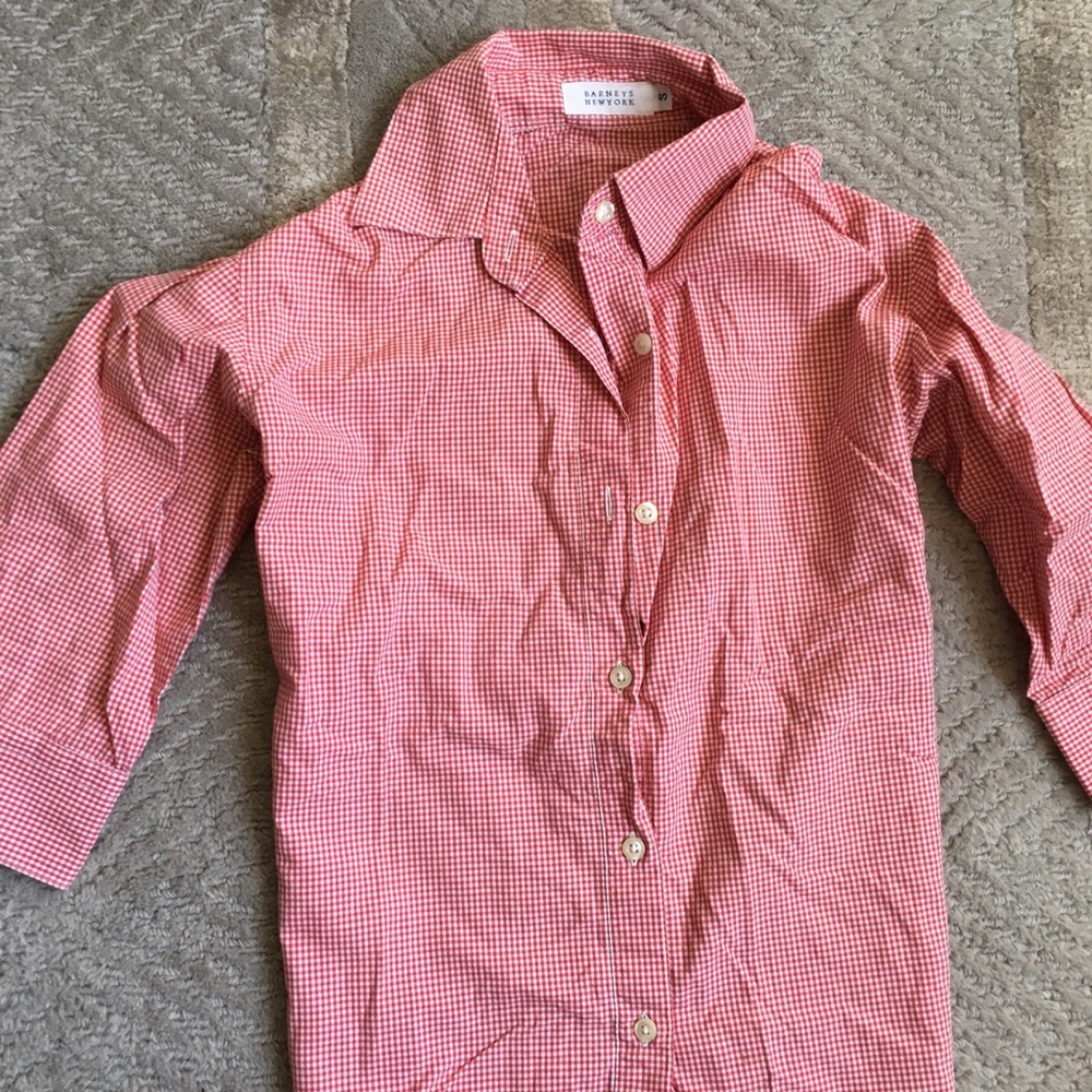 Barneys checkered gingham shirt